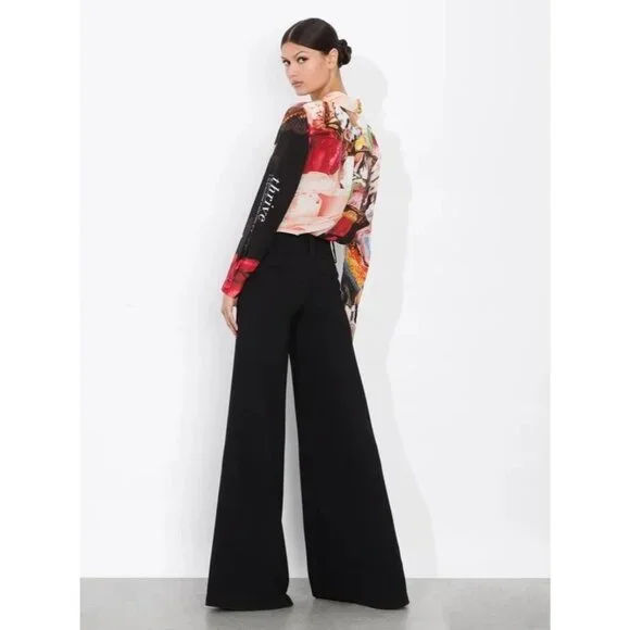 Alice + Olivia x Kelly Dabbah Willa Silk Thrive Blouse XL NWT $395 - Picture 3 of 10